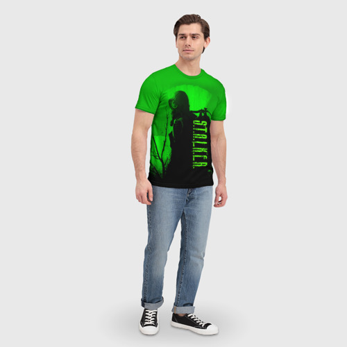 Мужская футболка 3D Stalker аномалия, одиночка, цвет 3D печать - фото 5