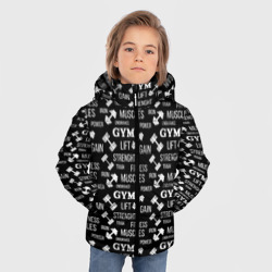Зимняя куртка для мальчиков 3D Тренировка с гантелями - фото 2