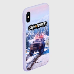 Чехол для iPhone XS Max матовый Snowrunner Гонки по бездорожью - фото 2