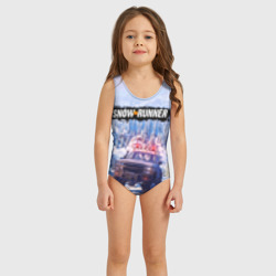 Детский купальник 3D Snowrunner Гонки по бездорожью