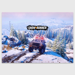 Поздравительная открытка Snowrunner Гонки по бездорожью
