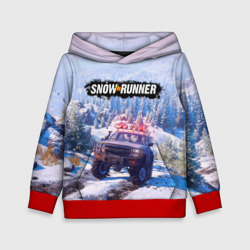 Детская толстовка 3D Snowrunner Гонки по бездорожью