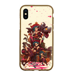 Чехол для iPhone XS Max матовый Лига Легенд Jinx Arcane