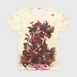 Женская футболка 3D Лига Легенд Jinx Arcane