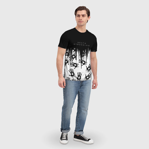 Мужская футболка 3D Death Stranding Отпечаток ладони, цвет 3D печать - фото 5