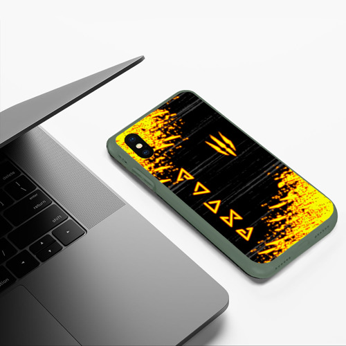 Чехол для iPhone XS Max матовый с принтом The Witcher Neon, фото #5