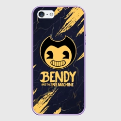 Чехол для iPhone 5/5S матовый Bendy and the ink machine Чернильная машина