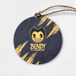 Деревянная игрушка круг Bendy and the ink machine Чернильная машина