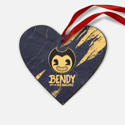 Деревянная игрушка Сердце Bendy and the ink machine Чернильная машина