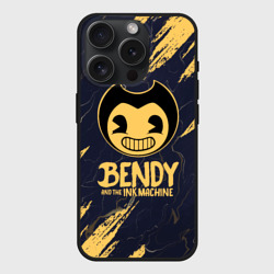 Чехол силиконовый для Apple iPhone 15 Pro матовый Bendy and the ink machine Чернильная машина