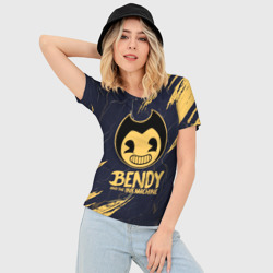 Женская футболка 3D Slim Bendy and the ink machine Чернильная машина - фото 2