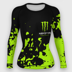 Женский рашгард 3D Monster Energy green