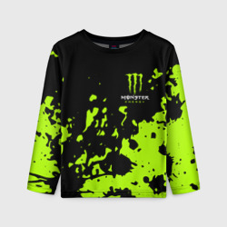 Детский лонгслив 3D Monster Energy green