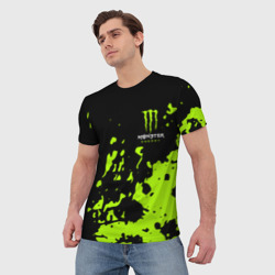 Мужская футболка 3D Monster Energy green - фото 2