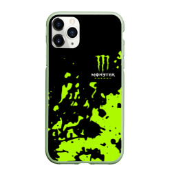 Чехол для iPhone 11 Pro матовый Monster Energy green