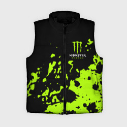 Женский жилет утепленный 3D Monster Energy green