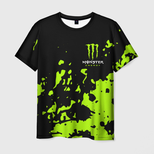 Мужская футболка 3D Monster Energy green, цвет 3D печать