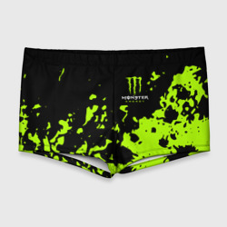 Мужские купальные плавки 3D Monster Energy green