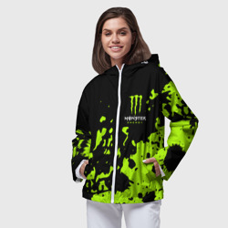 Женская ветровка 3D Monster Energy green - фото 2