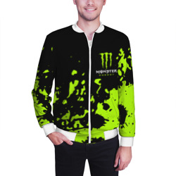 Мужской бомбер 3D Monster Energy green - фото 2