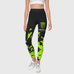 Леггинсы 3D Monster Energy green - фото 2