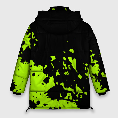 Женская зимняя куртка Oversize Monster Energy green, цвет красный - фото 2