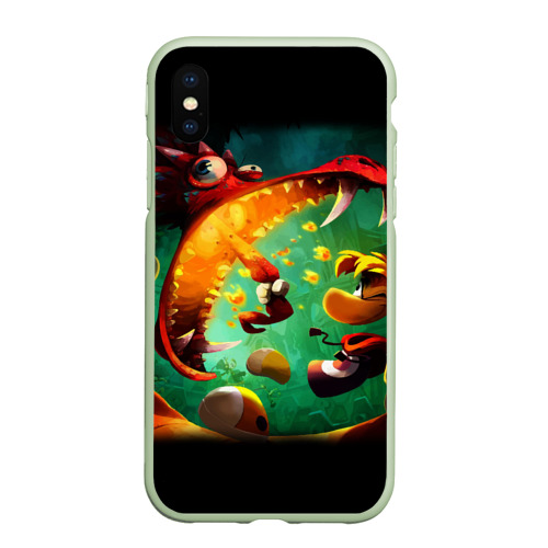 Чехол для iPhone XS Max матовый с принтом Rayman Legend, вид спереди #2