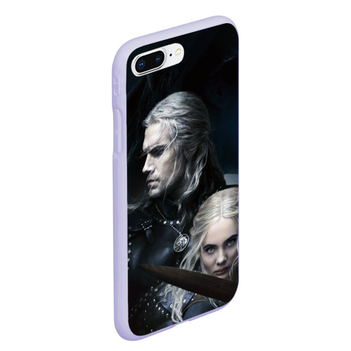 Чехол для iPhone 7Plus/8 Plus матовый The Witcher 2 season, цвет светло-сиреневый - фото 3