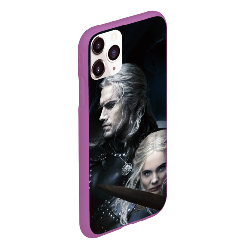 Чехол для iPhone 11 Pro Max матовый The Witcher 2 season, цвет фиолетовый - фото 3