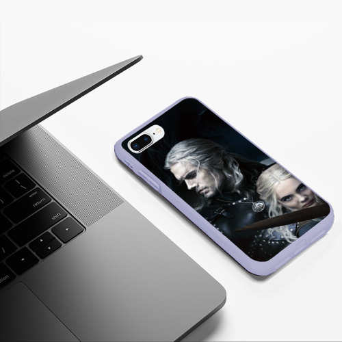 Чехол для iPhone 7Plus/8 Plus матовый The Witcher 2 season, цвет светло-сиреневый - фото 5