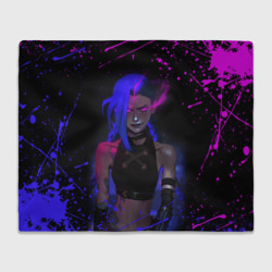 Плед 3D Jinx neon eyes LOL game hero