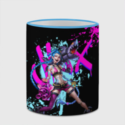 Кружка с полной запечаткой Jinx LOL neon paints ЛОЛ брызги красок Джинкс Аркейн - фото 2