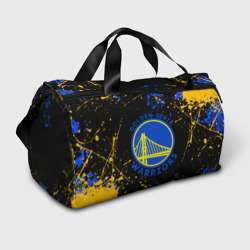 Сумка спортивная 3D NBA golden state warriors, брызги красок