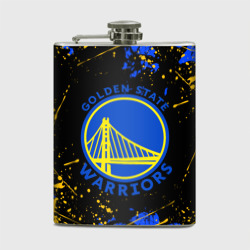 Фляга NBA golden state warriors, брызги красок