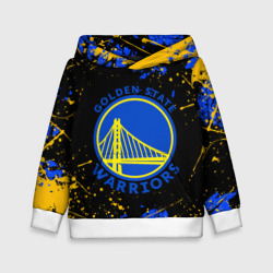 Детская толстовка 3D NBA golden state warriors, брызги красок