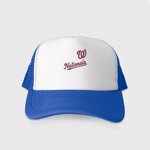 Кепка тракер с сеткой Washington Nationals - baseball, цвет синий