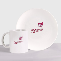 Набор: тарелка + кружка Washington Nationals - baseball