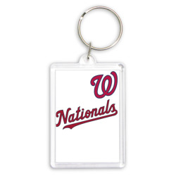 Брелок прямоугольный 35*50 Washington Nationals - baseball