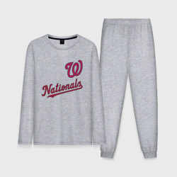 Мужская пижама с лонгсливом хлопок Washington Nationals - baseball