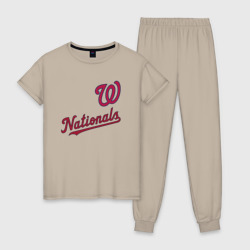 Женская пижама хлопок Washington Nationals - baseball