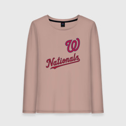 Женский лонгслив хлопок Washington Nationals - baseball