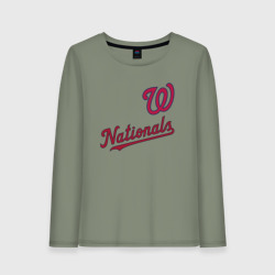 Женский лонгслив хлопок Washington Nationals - baseball