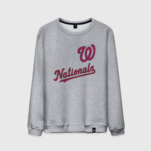Мужской свитшот хлопок Washington Nationals - baseball, цвет меланж