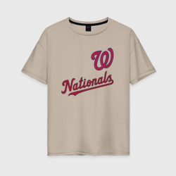 Женская футболка хлопок Oversize Washington Nationals - baseball