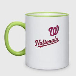 Кружка двухцветная Washington Nationals - baseball