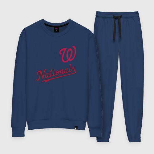 Женский костюм хлопок Washington Nationals - baseball, цвет темно-синий