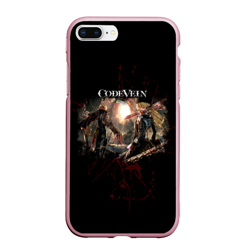 Чехол для iPhone 7Plus/8 Plus матовый Code Vein - Вампиры, цвет розовый