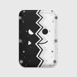 Картхолдер Magsafe магнитный Новогодний geometry Dash smile 2022