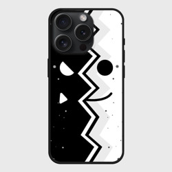 Чехол силиконовый для Apple iPhone 15 Pro матовый Новогодний geometry Dash smile 2022