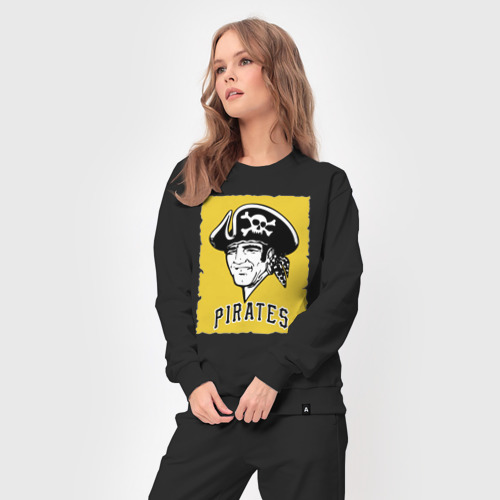 Женский костюм хлопок Pittsburgh Pirates baseball, цвет черный - фото 5